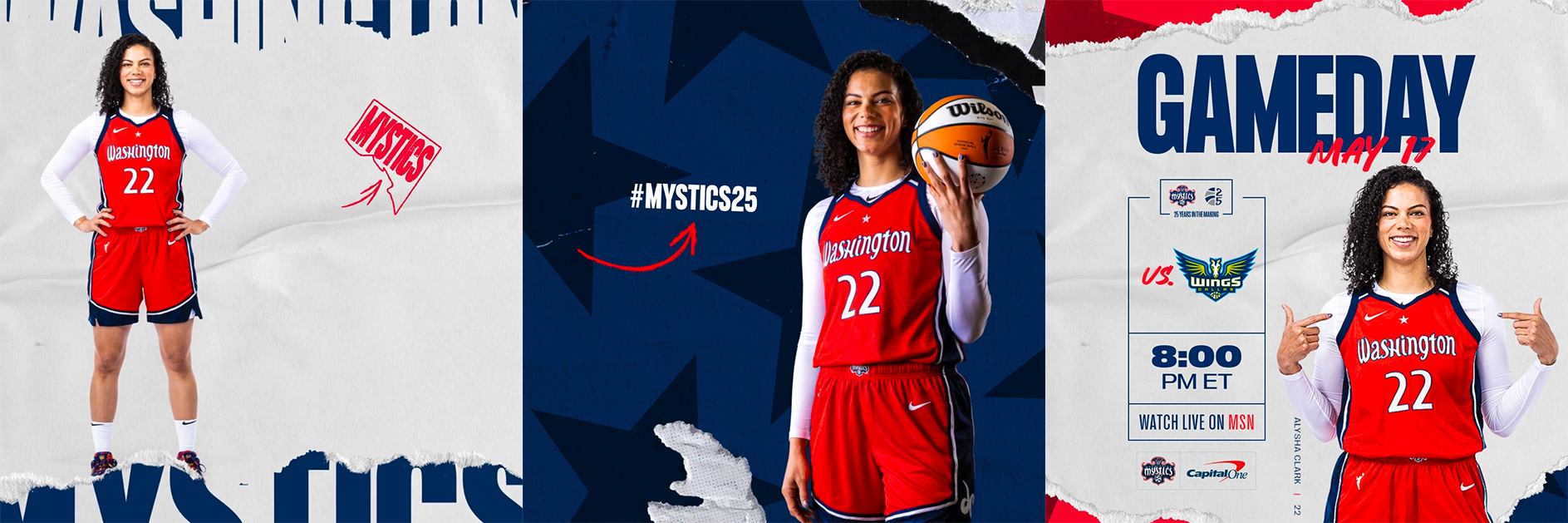 WNBA Washington Mystics Alysha Clark