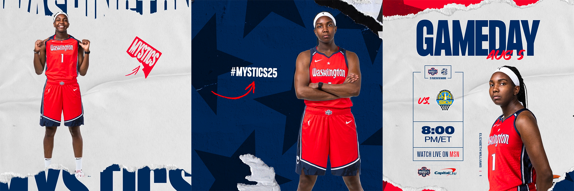 WNBA Washington Mystics Elizabeth Williams