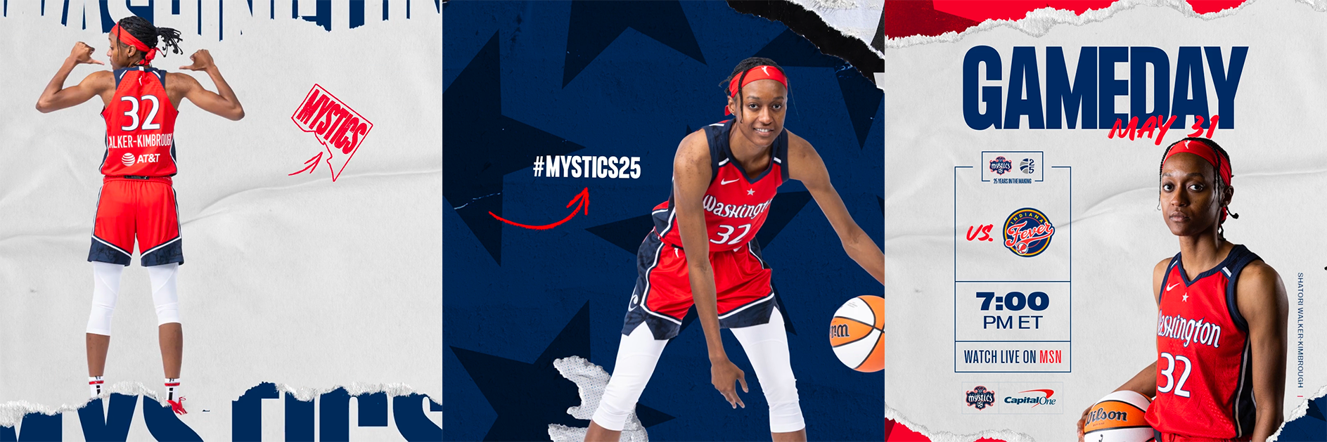 WNBA Washington Mystics Shatori Walker Kimbrough