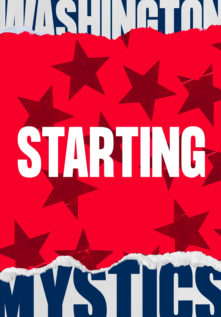 WNBA Washington Mystics Starting Five