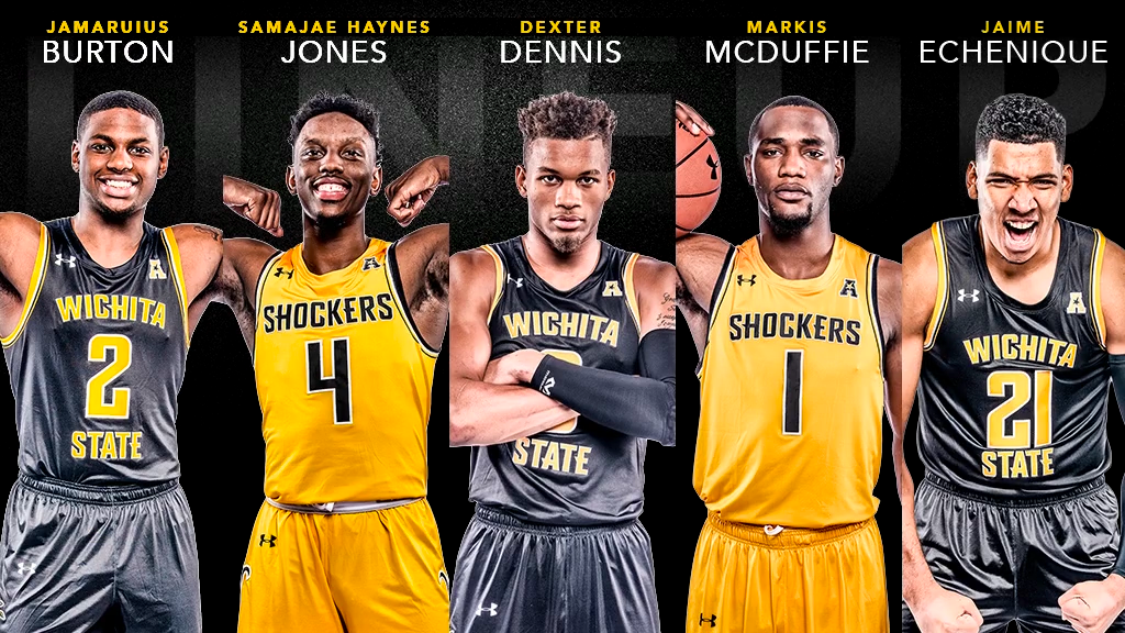 NCAA Wichita State Men's Basketball Starting Five