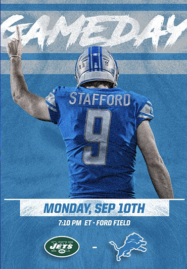 Detroit Lions Social Media Graphics